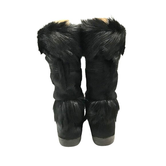 Tecnica Skandia Black Fur Boots Womens Size 7 Italy Apri Ski - Picture 7 of 10